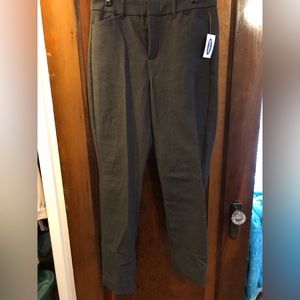 Gray Old Navy High Rise Pixie Pants, NWT, 6 tall